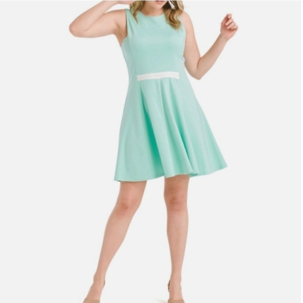 Hutch Mint Green Ponte Knit Swing Mini Dress XXL (6957)